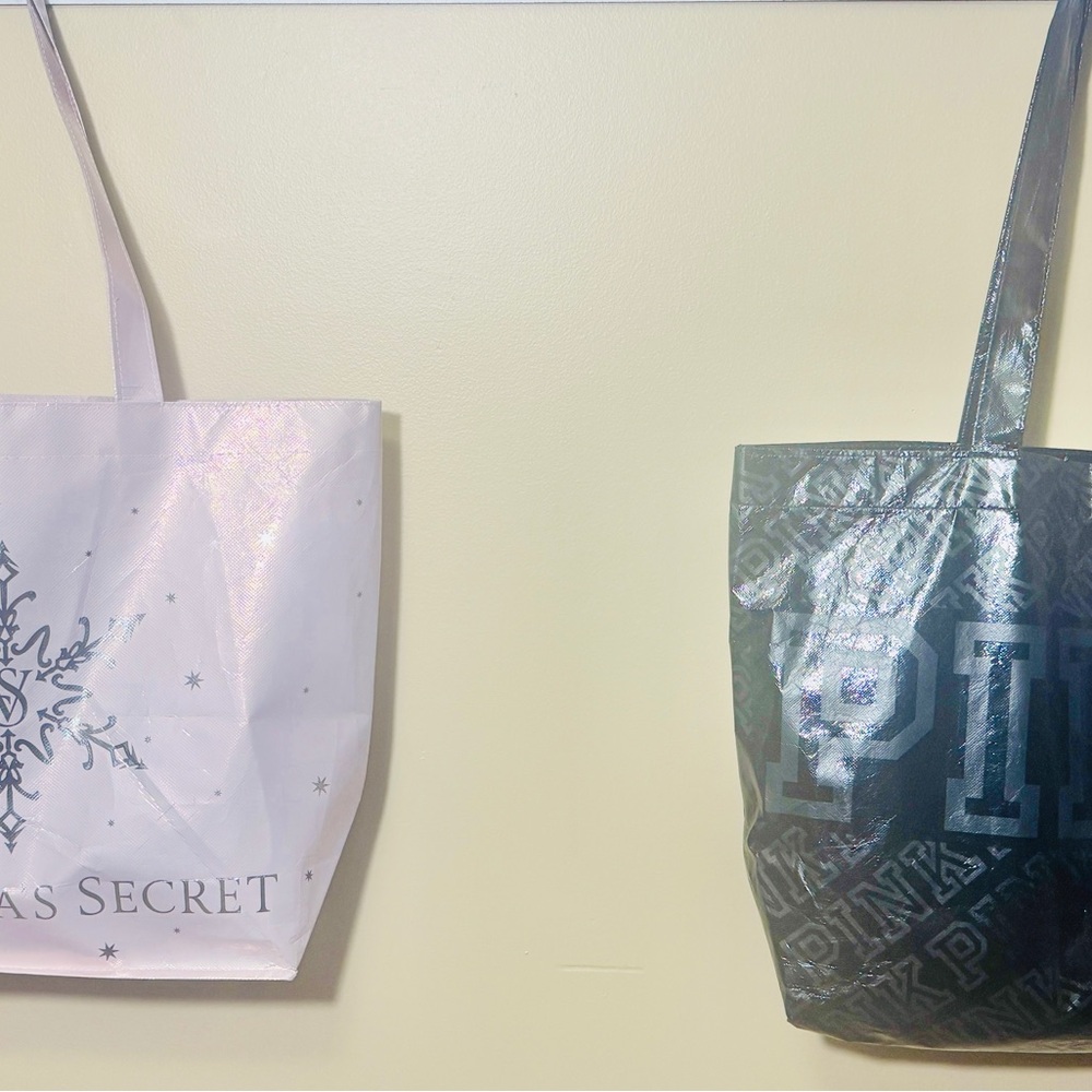 Victoria's Secret Pink and Gray Totes